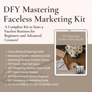 Mastering Faceless Marketing Kit With Resell Rights