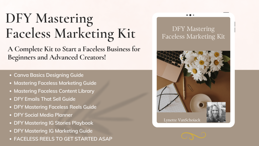 Mastering Faceless Marketing Kit With Resell Rights